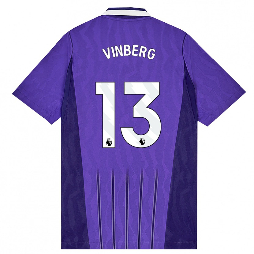 Danxen Mulher Camisola Matilda Vinberg #13 Roxo Branco Terceiro 2026/27 Camisa Brasil