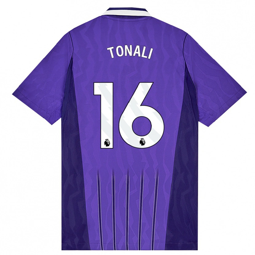 Danxen Mulher Camisola Sandro Tonali #16 Roxo Branco Terceiro 2026/27 Camisa Brasil
