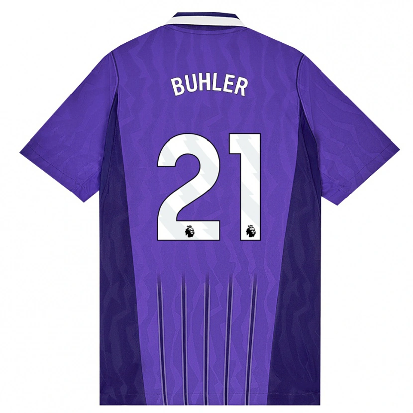 Danxen Mulher Camisola Luana Bühler #21 Roxo Branco Terceiro 2026/27 Camisa Brasil