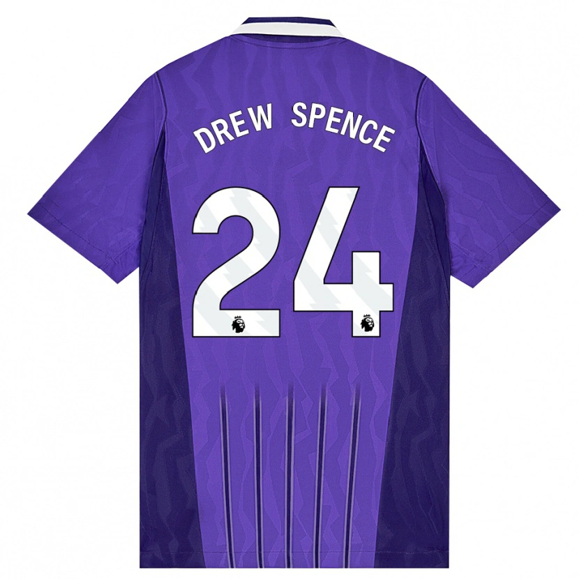 Danxen Mulher Camisola Drew Spence #24 Roxo Branco Terceiro 2026/27 Camisa Brasil
