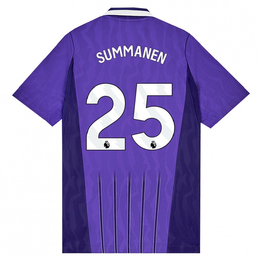 Danxen Mulher Camisola Eveliina Summanen #25 Roxo Branco Terceiro 2026/27 Camisa Brasil