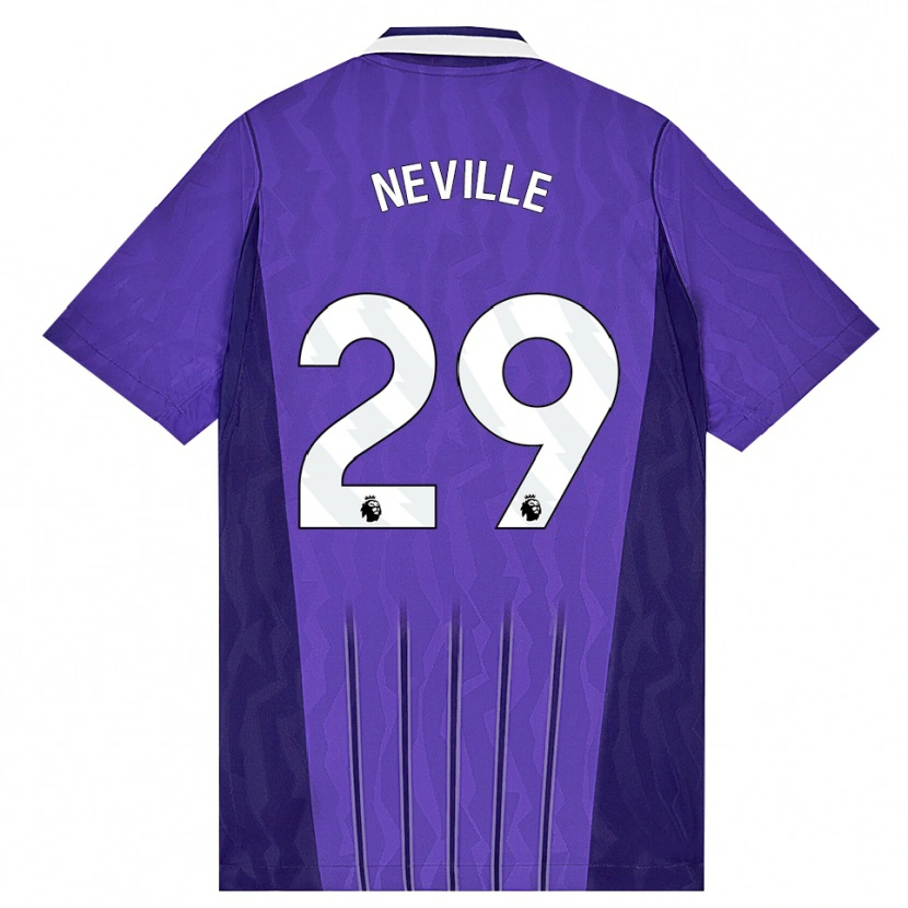 Danxen Mulher Camisola Ashleigh Neville #29 Roxo Branco Terceiro 2026/27 Camisa Brasil