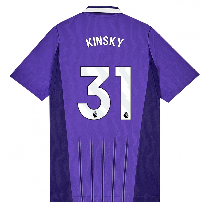 Danxen Mulher Camisola Antonín Kinský #31 Roxo Branco Terceiro 2026/27 Camisa Brasil