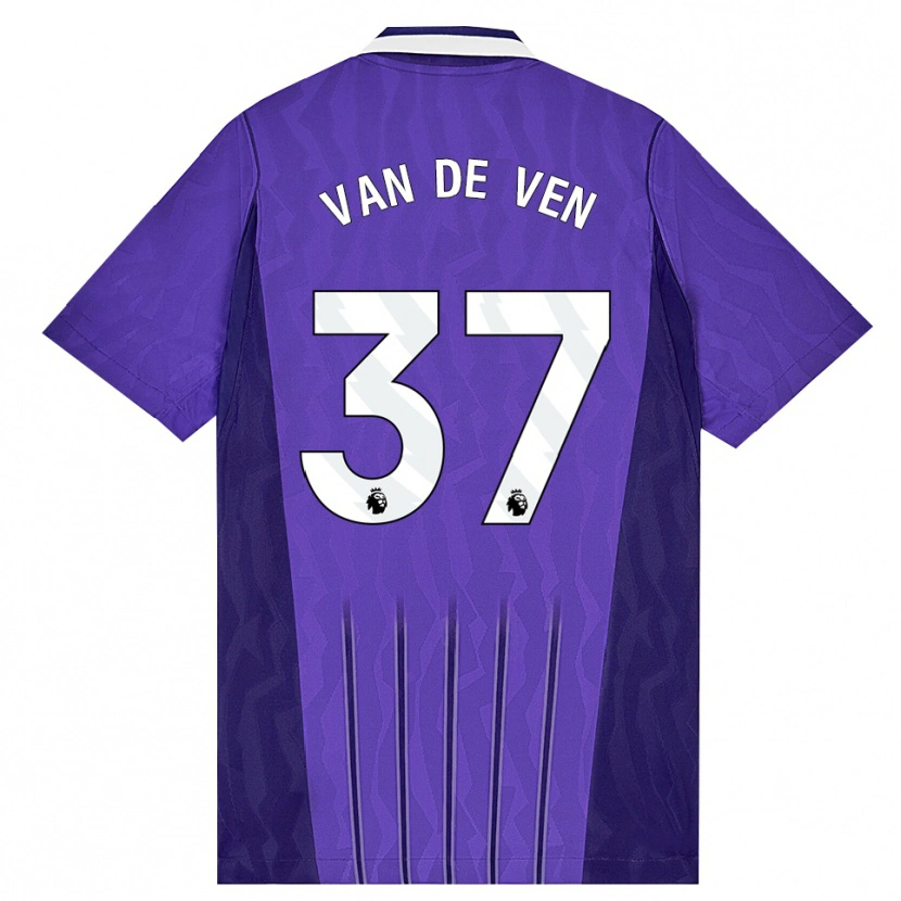Danxen Mulher Camisola Micky Van De Ven #37 Roxo Branco Terceiro 2026/27 Camisa Brasil