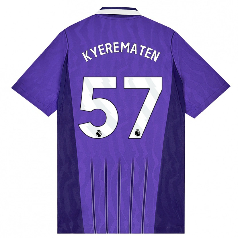 Danxen Mulher Camisola Rio Kyerematen #57 Roxo Branco Terceiro 2026/27 Camisa Brasil