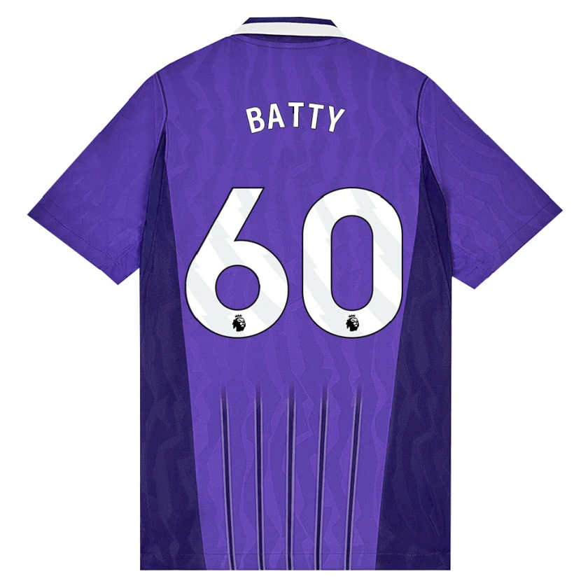 Danxen Mulher Camisola Dan Batty #60 Roxo Branco Terceiro 2026/27 Camisa Brasil