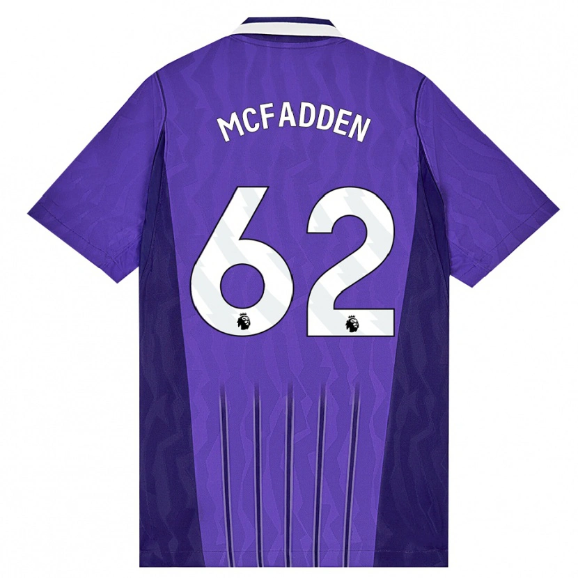 Danxen Mulher Camisola Max Mcfadden #62 Roxo Branco Terceiro 2026/27 Camisa Brasil