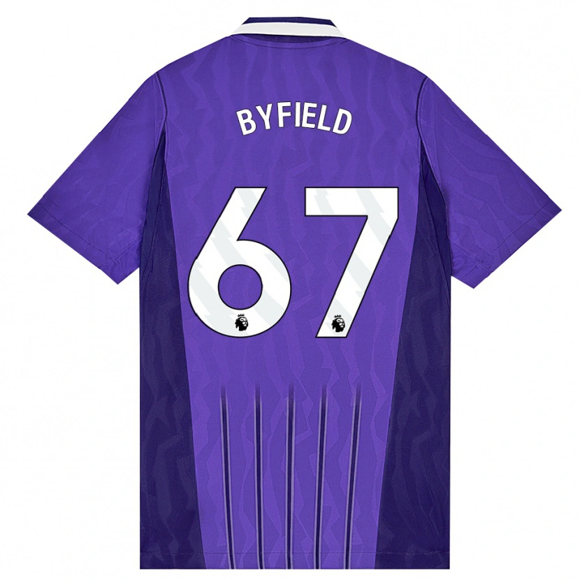 Danxen Mulher Camisola Jun'ai Byfield #67 Roxo Branco Terceiro 2026/27 Camisa Brasil