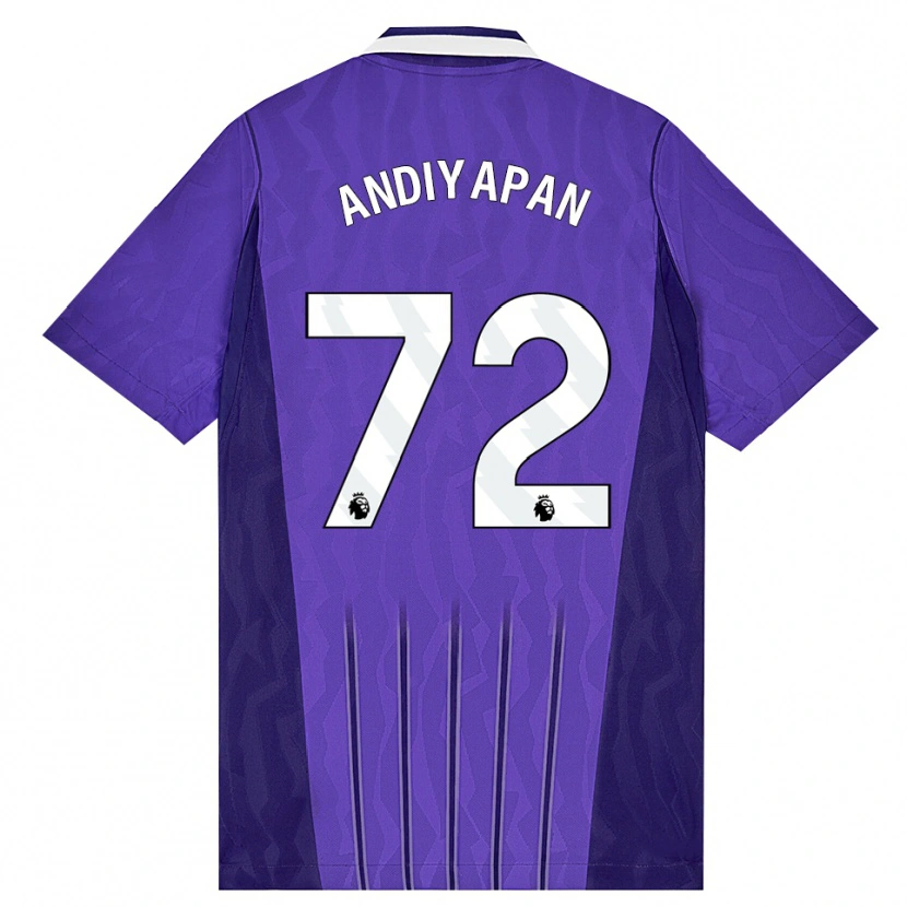 Danxen Mulher Camisola William Andiyapan #72 Roxo Branco Terceiro 2026/27 Camisa Brasil