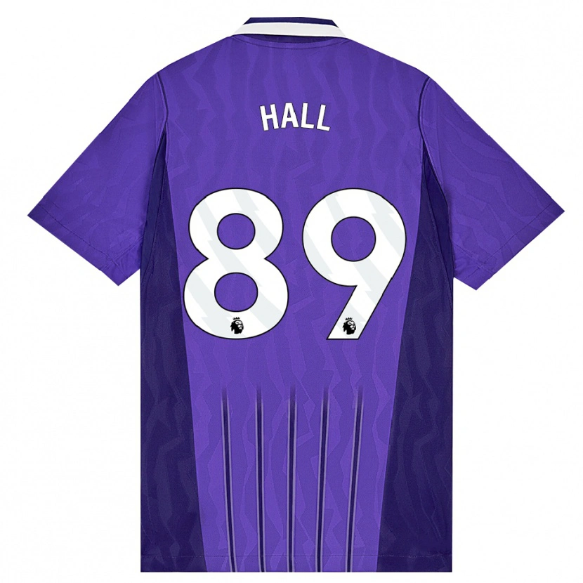 Danxen Mulher Camisola Tye Hall #89 Roxo Branco Terceiro 2026/27 Camisa Brasil