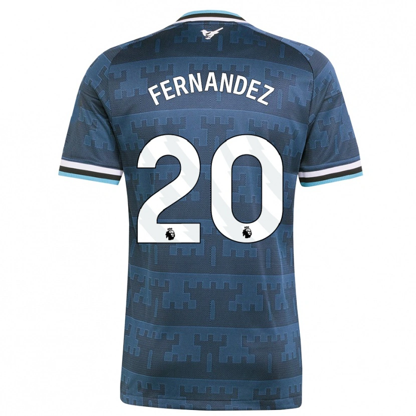 Danxen Mulher Camisola Matias Fernandez-Pardo #20 Amarelo Preto Azul Alternativa 2026/27 Camisa Brasil
