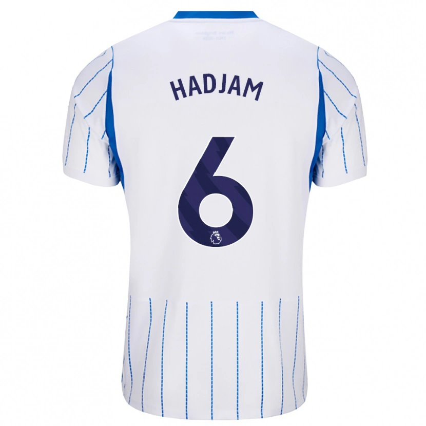 Danxen Mulher Camisola Jaouen Hadjam #6 Dodgerblue Branco Alternativa 2026/27 Camisa Brasil