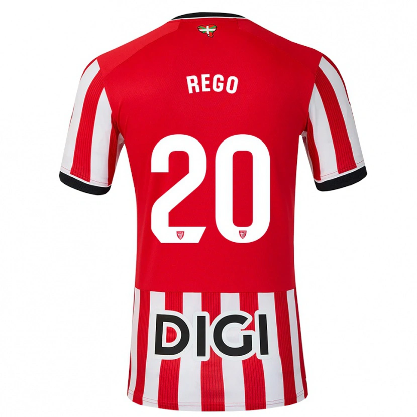 Danxen Criança Camisola Alejandro Rego #20 Vermelho Preto Branco Principal 2026/27 Camisa Brasil