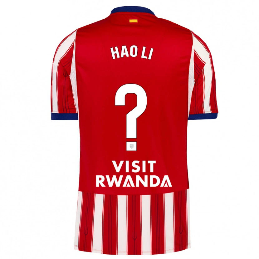 Danxen Criança Camisola Hao Li #0 Azul Real Vermelho Branco Principal 2026/27 Camisa Brasil