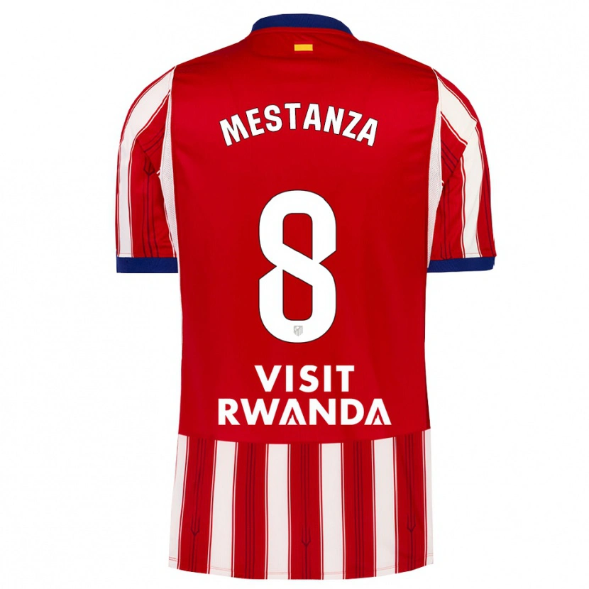 Danxen Criança Camisola Alejandro Mestanza #8 Azul Real Vermelho Branco Principal 2026/27 Camisa Brasil