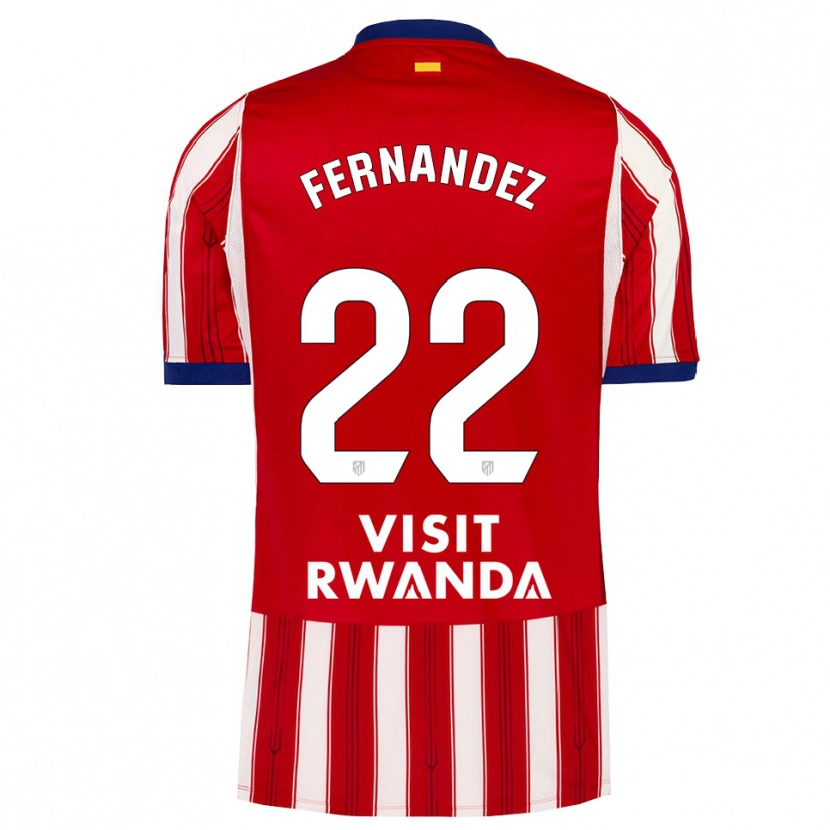 Danxen Criança Camisola David Fernández #22 Azul Real Vermelho Branco Principal 2026/27 Camisa Brasil