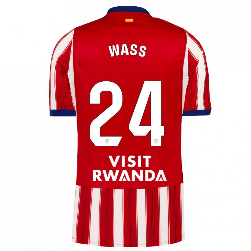 Danxen Criança Camisola Daniel Wass #24 Azul Real Vermelho Branco Principal 2026/27 Camisa Brasil