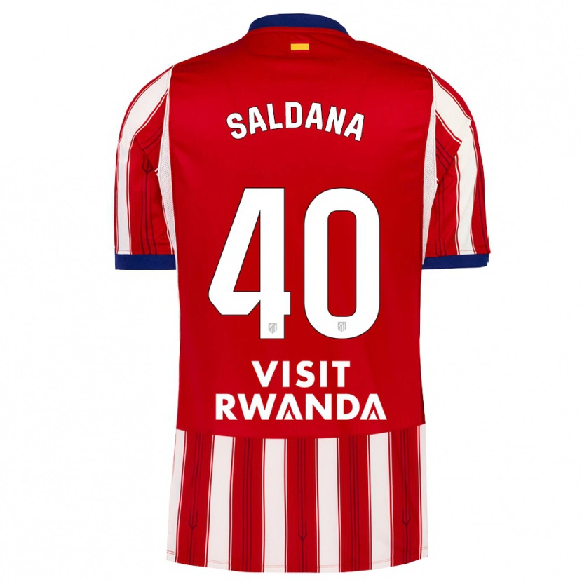 Danxen Criança Camisola Jose Saldana #40 Azul Real Vermelho Branco Principal 2026/27 Camisa Brasil