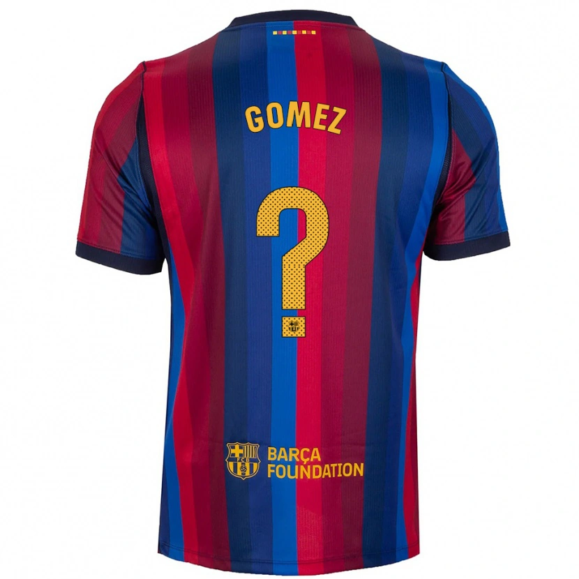 Danxen Criança Camisola Antonio Gomez #0 Azul Real Vermelho Amarelo Principal 2026/27 Camisa Brasil