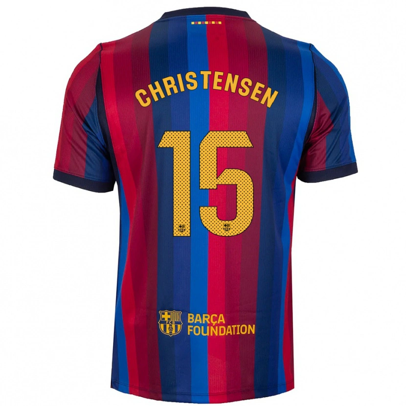 Danxen Criança Camisola Andreas Christensen #15 Azul Real Vermelho Amarelo Principal 2026/27 Camisa Brasil