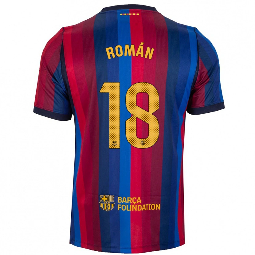 Danxen Criança Camisola Pocho Román #18 Azul Real Vermelho Amarelo Principal 2026/27 Camisa Brasil