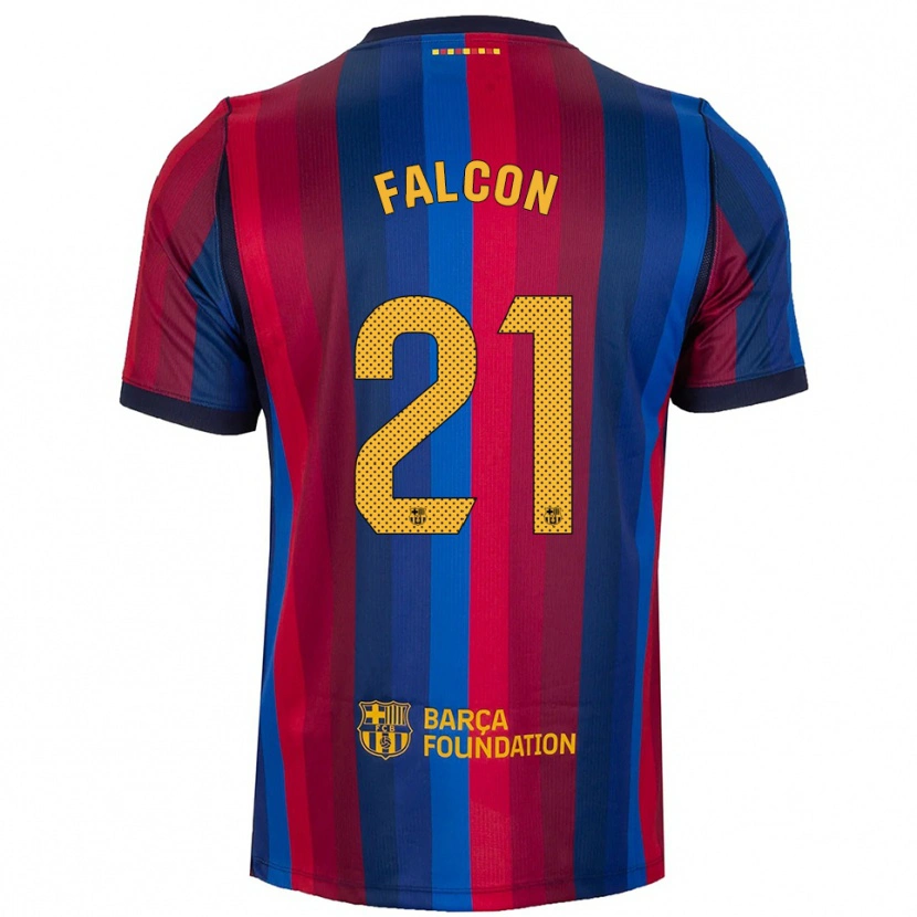 Danxen Criança Camisola Andrea Falcon #21 Azul Real Vermelho Amarelo Principal 2026/27 Camisa Brasil