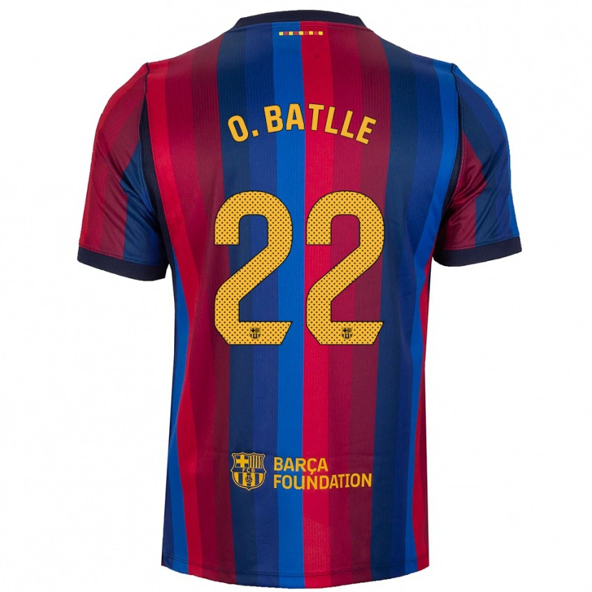 Danxen Criança Camisola Ona Batlle #22 Azul Real Vermelho Amarelo Principal 2026/27 Camisa Brasil