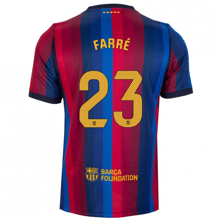 Danxen Criança Camisola Landry Farré #23 Azul Real Vermelho Amarelo Principal 2026/27 Camisa Brasil