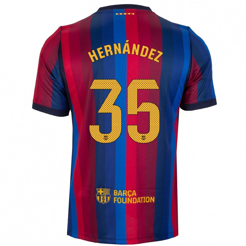 Danxen Criança Camisola Joni Hernández #35 Azul Real Vermelho Amarelo Principal 2026/27 Camisa Brasil