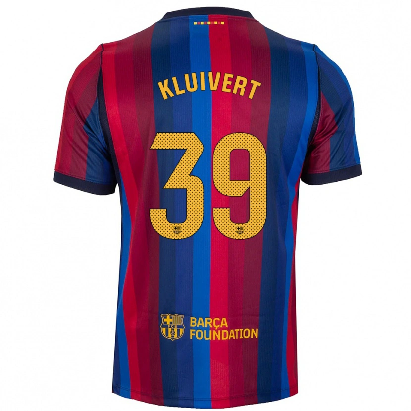 Danxen Criança Camisola Shane Kluivert #39 Azul Real Vermelho Amarelo Principal 2026/27 Camisa Brasil