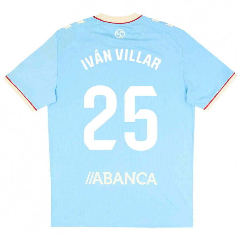 Danxen Criança Camisola Iván Villar #25 Azul Céu Branco Vermelho Principal 2026/27 Camisa Brasil