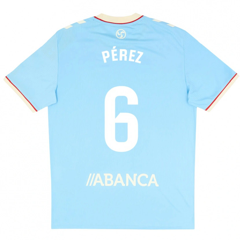 Danxen Criança Camisola Elena Pérez #6 Azul Céu Branco Vermelho Principal 2026/27 Camisa Brasil