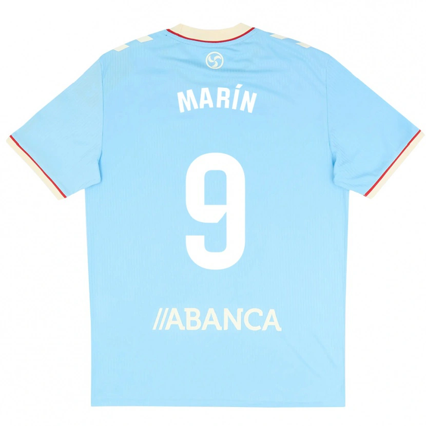 Danxen Criança Camisola Álvaro Marín #9 Azul Céu Branco Vermelho Principal 2026/27 Camisa Brasil