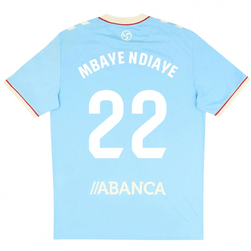 Danxen Criança Camisola Seyni Mbaye Ndiaye #22 Azul Céu Branco Vermelho Principal 2026/27 Camisa Brasil