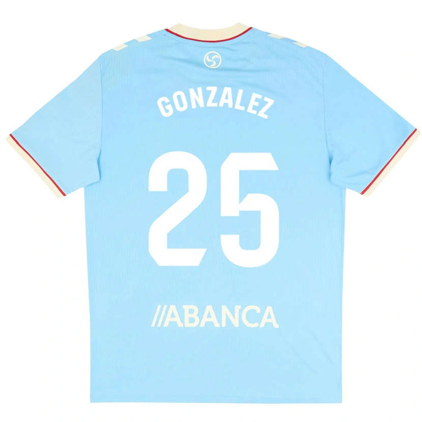 Danxen Criança Camisola Marcos González #25 Azul Céu Branco Vermelho Principal 2026/27 Camisa Brasil