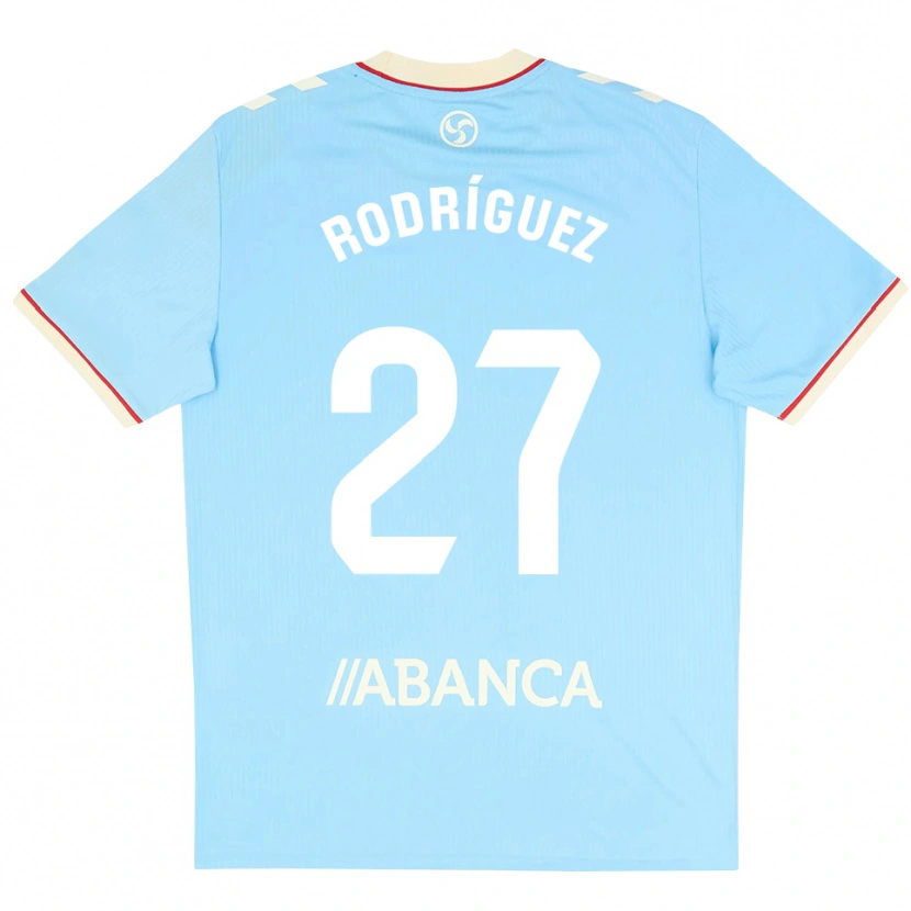 Danxen Criança Camisola Noah Rodríguez #27 Azul Céu Branco Vermelho Principal 2026/27 Camisa Brasil