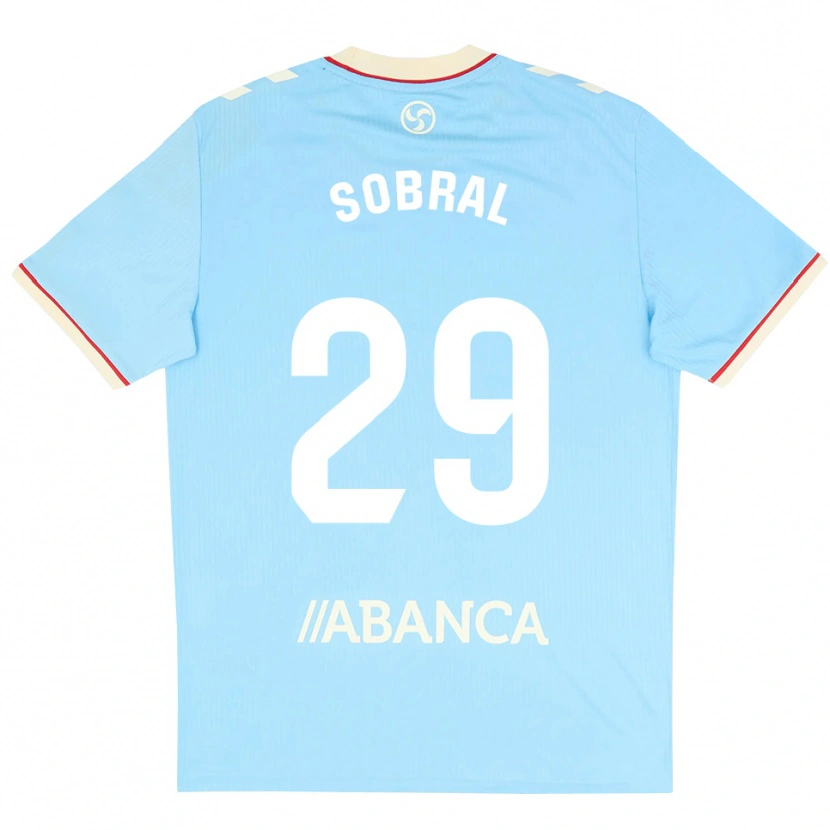 Danxen Criança Camisola Mateo Sobral #29 Azul Céu Branco Vermelho Principal 2026/27 Camisa Brasil