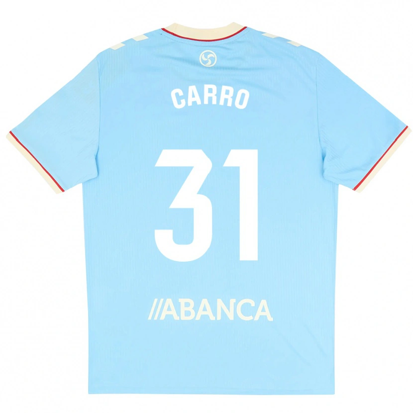 Danxen Criança Camisola Cristian Carro #31 Azul Céu Branco Vermelho Principal 2026/27 Camisa Brasil