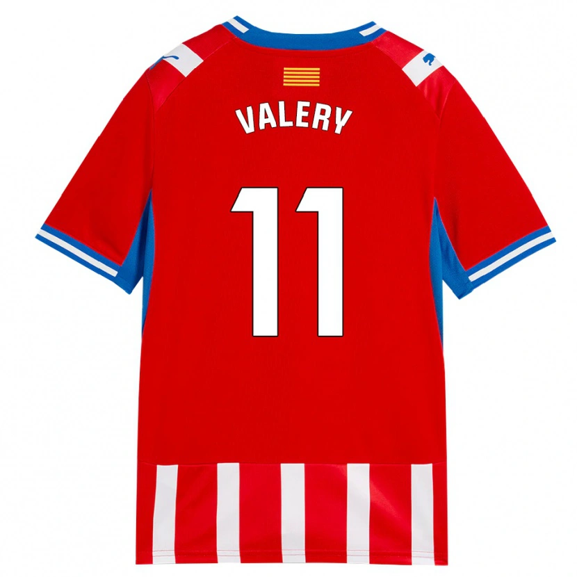 Danxen Criança Camisola Valery Fernández #11 Vermelho Branco Azul Céu Principal 2026/27 Camisa Brasil