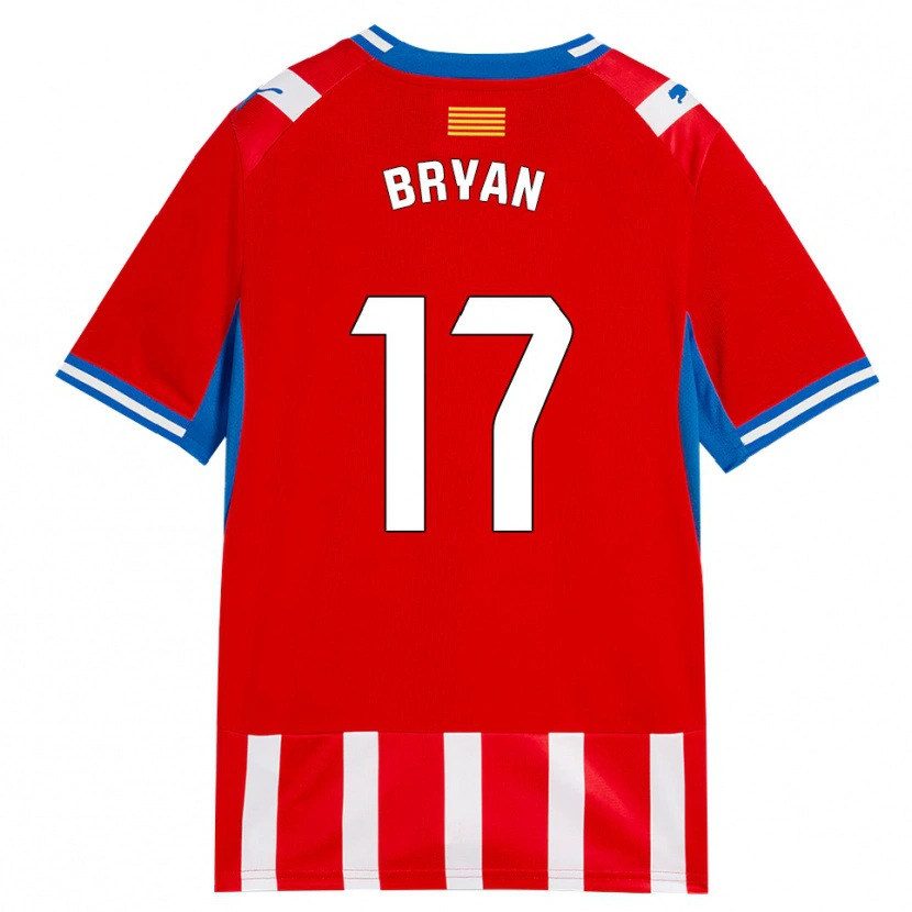 Danxen Criança Camisola Bryan Gil #17 Vermelho Branco Azul Céu Principal 2026/27 Camisa Brasil
