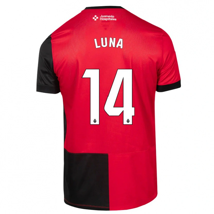 Danxen Criança Camisola Daniel Luna #14 Preto Vermelho Branco Principal 2026/27 Camisa Brasil