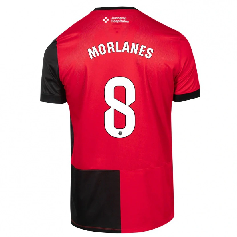 Danxen Criança Camisola Manu Morlanes #8 Preto Vermelho Branco Principal 2026/27 Camisa Brasil