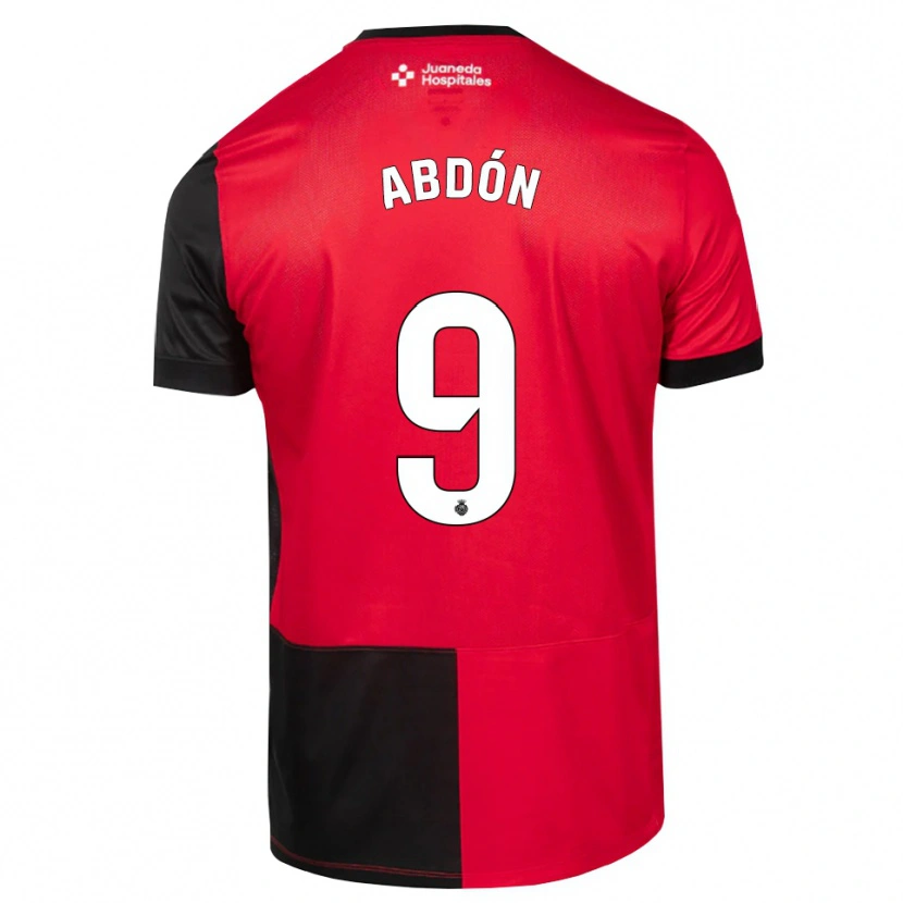 Danxen Criança Camisola Abdón Prats #9 Preto Vermelho Branco Principal 2026/27 Camisa Brasil