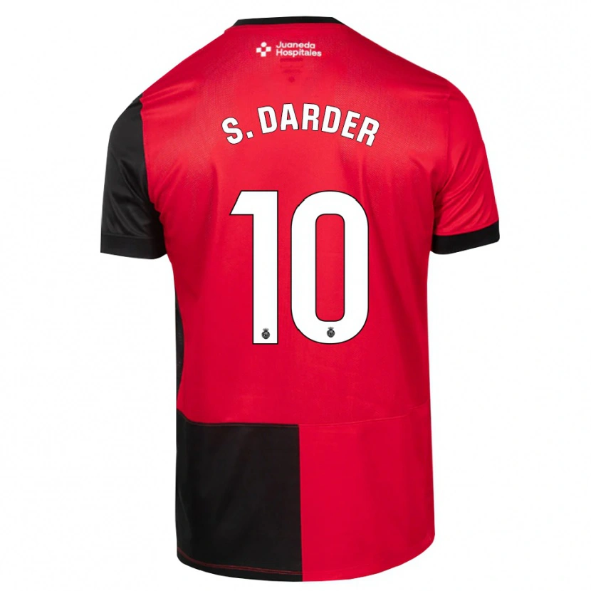 Danxen Criança Camisola Sergi Darder #10 Preto Vermelho Branco Principal 2026/27 Camisa Brasil
