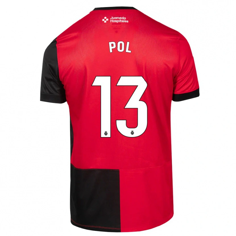 Danxen Criança Camisola Joan Pol #13 Preto Vermelho Branco Principal 2026/27 Camisa Brasil