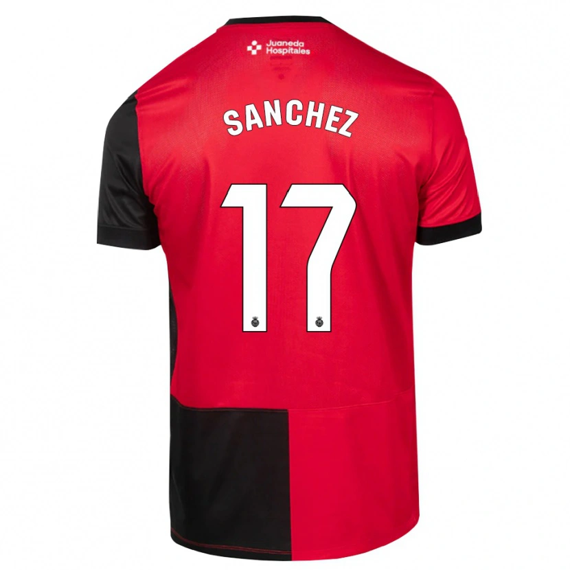 Danxen Criança Camisola Avelino Sánchez #17 Preto Vermelho Branco Principal 2026/27 Camisa Brasil