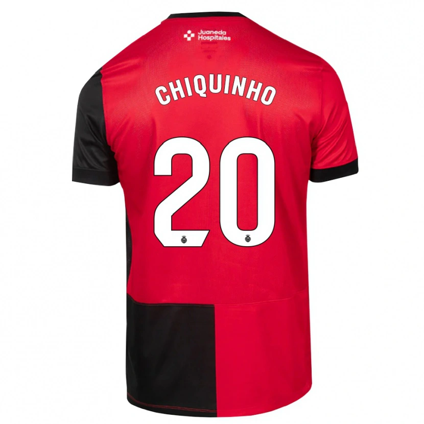 Danxen Criança Camisola Chiquinho #20 Preto Vermelho Branco Principal 2026/27 Camisa Brasil
