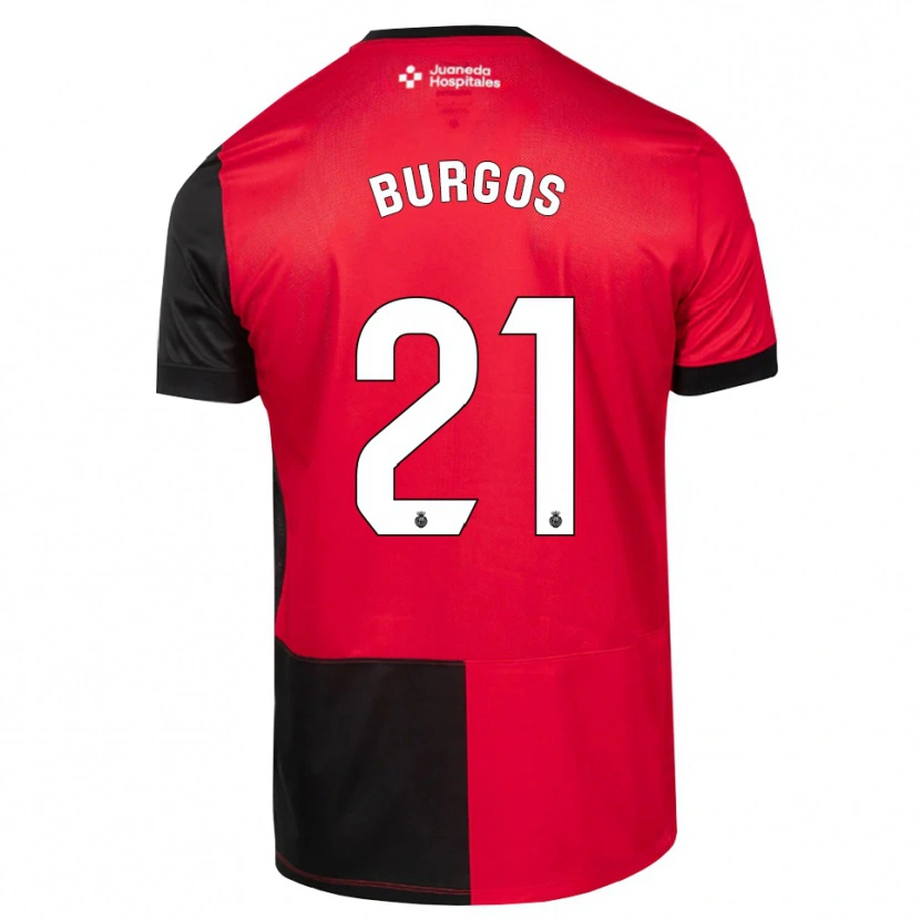 Danxen Criança Camisola Hugo Burgos #21 Preto Vermelho Branco Principal 2026/27 Camisa Brasil