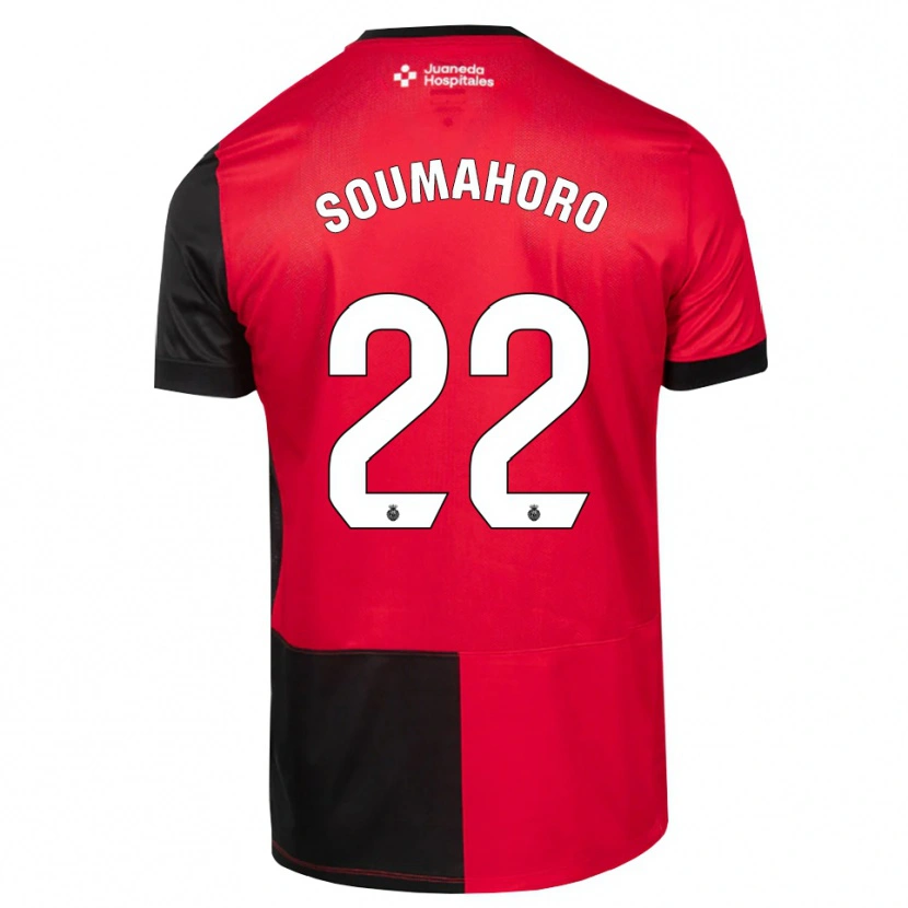 Danxen Criança Camisola Aboubaka Soumahoro #22 Preto Vermelho Branco Principal 2026/27 Camisa Brasil