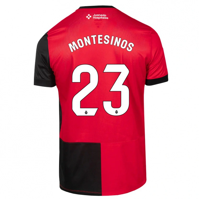 Danxen Criança Camisola Pol Montesinos #23 Preto Vermelho Branco Principal 2026/27 Camisa Brasil